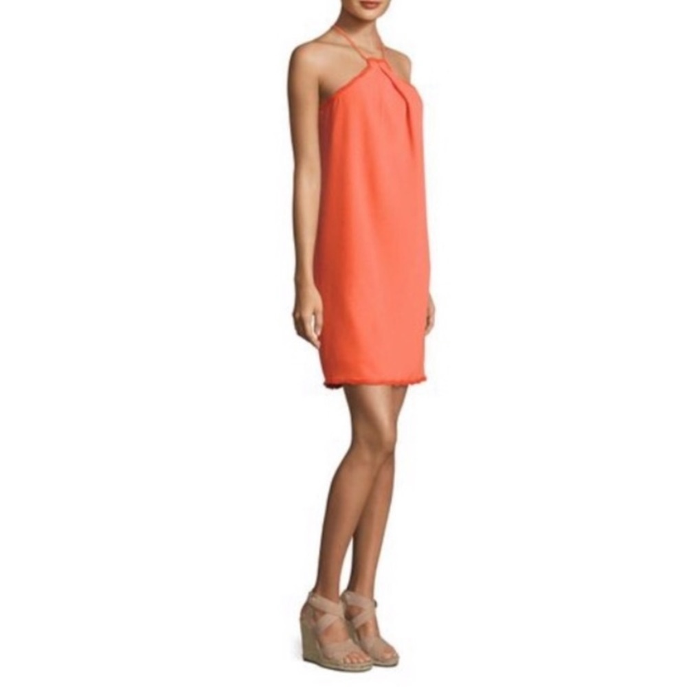 Trina Turk Scalloped Halter Day Dress
